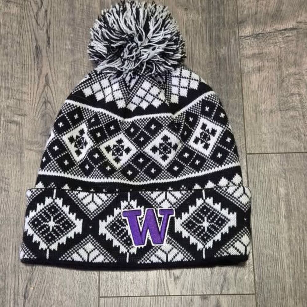 Zephyr University of Washington Huskies Pom Beanie